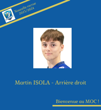 Notre cinquième recrue pour la saison 2023/2024